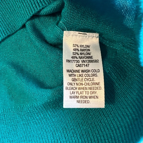 Mossimo womens teal lightweight sweater - Picture 3 of 4